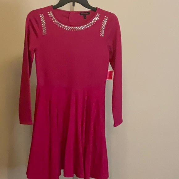 Juicy Couture Fuchsia Kids Dress with Silver Accents - Picture 1 of 6